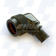 A17-875-3406 - EMCA 90 Degree Screened Adaptor, MIL-C-26482 Series I (PAT 105), Olive Drab Zinc Cobalt, Shell Size 12