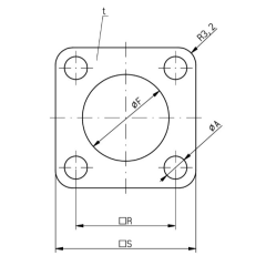 Dimensions of EMCA Electrically Conductive Gasket (Part Number: F29-450-2A2 (VG96940-06-B001A))