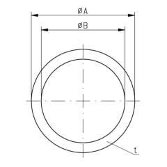 Dimensions of EMCA Electrically Conductive Gasket (Part Number: FD38-391-Y05 (VG96940-06-F006B))