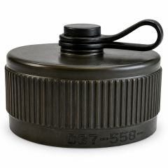 Front view of EMCA Electro-Mechanic C37-558 Receptacle Cap in Olive Drab Cadmium finish