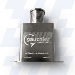 GCSD01P-1-D-50-02-A-2 - Gauthier Shielded D-Sub Adaptor, Size D (50), Height of 50mm, Spout Size 02, MIL-DTL-24308, Electroless Nickel