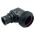 Front view of EMCA Electro-Mechanic A37-795 90 Degree Screened Adaptor in Black Zinc Nickel finish