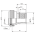 Dimensions of EMCA Straight Screened Adaptor in Olive Drab Zinc Cobalt finish (Part Number: A37-526-4408KN)