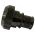 Side view of EMCA Straight Screened Adaptor in Olive Drab Zinc Cobalt finish (Part Number: A37-526-6412KN)
