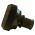 Side view of EMCA Straight Screened Adaptor in Olive Drab Cadmium finish (Part Number: A37-526-7614KN)