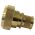 Side view of EMCA Straight Screened Adaptor in Aluminium Bronze Passivated finish (Part Number: A37-796-5910)