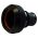 Front view of EMCA Straight (RFI/EMI) Screened Adaptor in Black Zinc Nickel finish (Part Number: A37-796-9215)