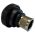 Rear view of EMCA Straight Screened Adaptor in Black Hybrid finish (Part Number: A37-796-7J12)