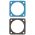 Front view of EMCA Electrically Conductive Gasket in Blue-Grey colour (Part Number: F19-450-2A3 (VG96940-06A002A))