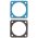 Front view of EMCA Electrically Conductive Gasket in Blue-Grey colour (Part Number: F19-450-2AA (VG96940-06A009A))