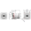 Dimensions of EMCA Connector Solutions RJ45 CAT6A Feedthrough Sealed Square Flange Receptacle in Cadmium Olive Drab finish (Part Number: X1-9884-19-6 N 0)