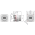 Dimensions of EMCA Connector Solutions RJ45 CAT6A Feedthrough Square Flange Receptacle in Marine Bronze finish (Part Number: X1-9888-19-9 N 0)