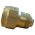 Side view of EMCA Connector Solutions RJ45 CAT6A Plug Connector in Marine Bronze finish (Part Number: X1-9878-19-9 N)