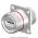 Front view of EMCA Connector Solutions X2-9852 USB-A Square Flange Receptacle Feedthrough
