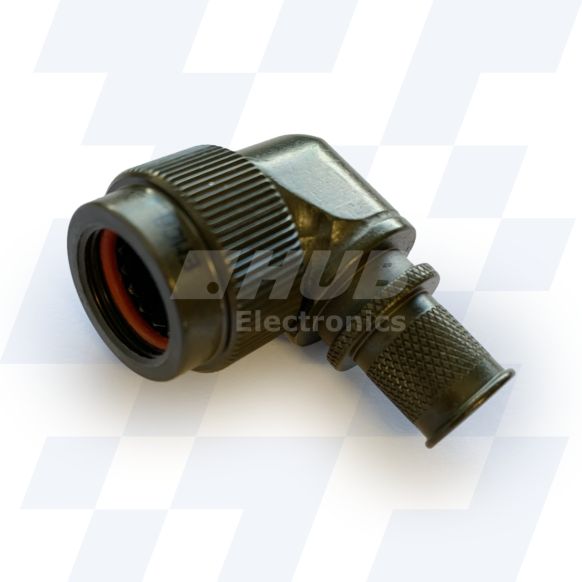 A37-795-2405 - EMCA 90 Degree Screened Adaptor, MIL-DTL-38999 Series III, Olive Drab Zinc Cobalt, Shell Size 11