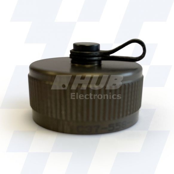 C37-429-56WR - EMCA Receptacle Cap, MIL-DTL-38999 Series III, Olive Drab Cadmium Plating, Shell Size 17