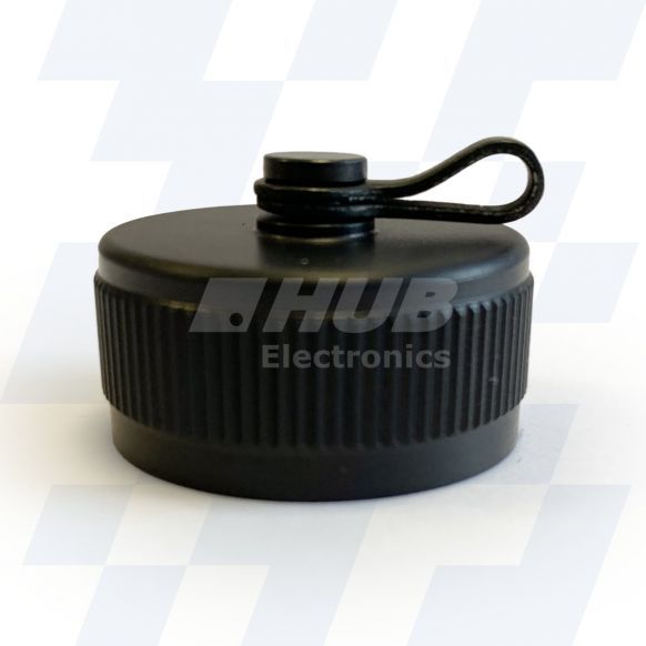 C37-429-9HWR - EMCA Receptacle Cap, MIL-DTL-38999 Series III, Black Hard Anodised Plating, Shell Size 25