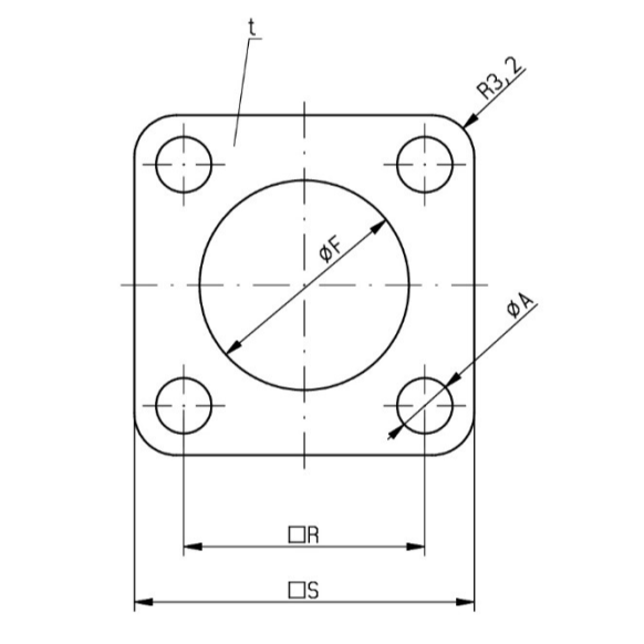 Dimensions of EMCA Electrically Conductive Gasket (Part Number: F19-450-2A2 (VG96940-06A001A))