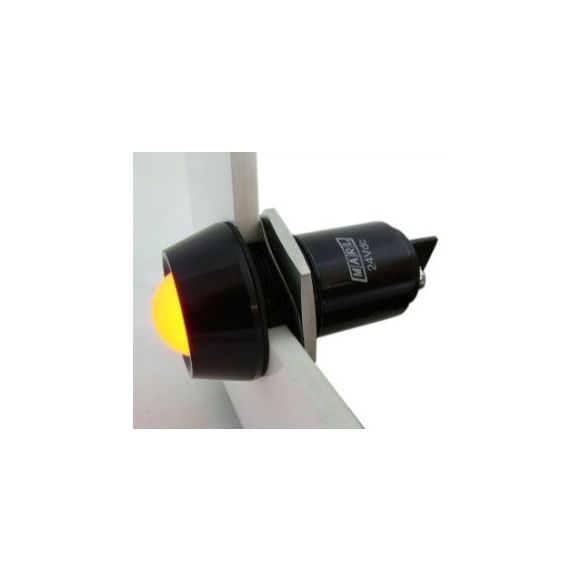 Side view of MARL 671 Series High Voltage Panel Indicator LED with Yellow Lens