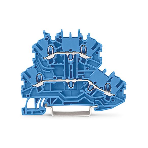 WAGO TOPJOB®S 2000 Series Double-Deck 2 Conductor Through/Through Terminal Block N/N - 2000-2204