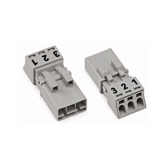 WAGO WINSTA® MINI 890 Series Plug 3 Pole without Strain Relief Housing - 890-253
