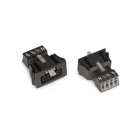 WAGO WINSTA® MINI 890 Series Socket 4 Pole Snap-In Version - 890-704