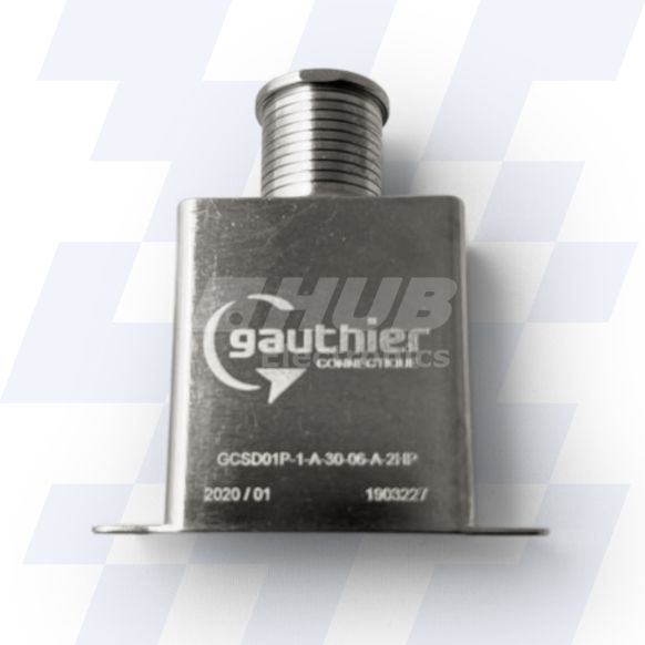 GCSD01P-1-C-50-03-A-2 - Gauthier Shielded D-Sub Adaptor, Size C (37), Height of 50mm, Spout Size 03, MIL-DTL-24308, Electroless Nickel