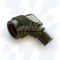 A17-875-1405 - EMCA 90 Degree Screened Adaptor, MIL-C-26482 Series I (PAT 105), Olive Drab Zinc Cobalt, Shell Size 08