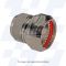 Side view of EMCA Straight Single Cone Adaptor in Black Hybrid finish (Part Number: A39-620-0J7)