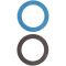 Front view of EMCA Electrically Conductive Gasket in Dark-Grey colour (Part Number: F98-202-Y78 (VG96940-06-G009B))