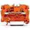 WAGO TOPJOB®S 2004 Series Rail Mounted 2 Conductor Through Terminal Block - 2004-1202