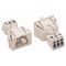 WAGO WINSTA® MINI 890 Series Plug 3 Pole Snap-In Version - 890-733